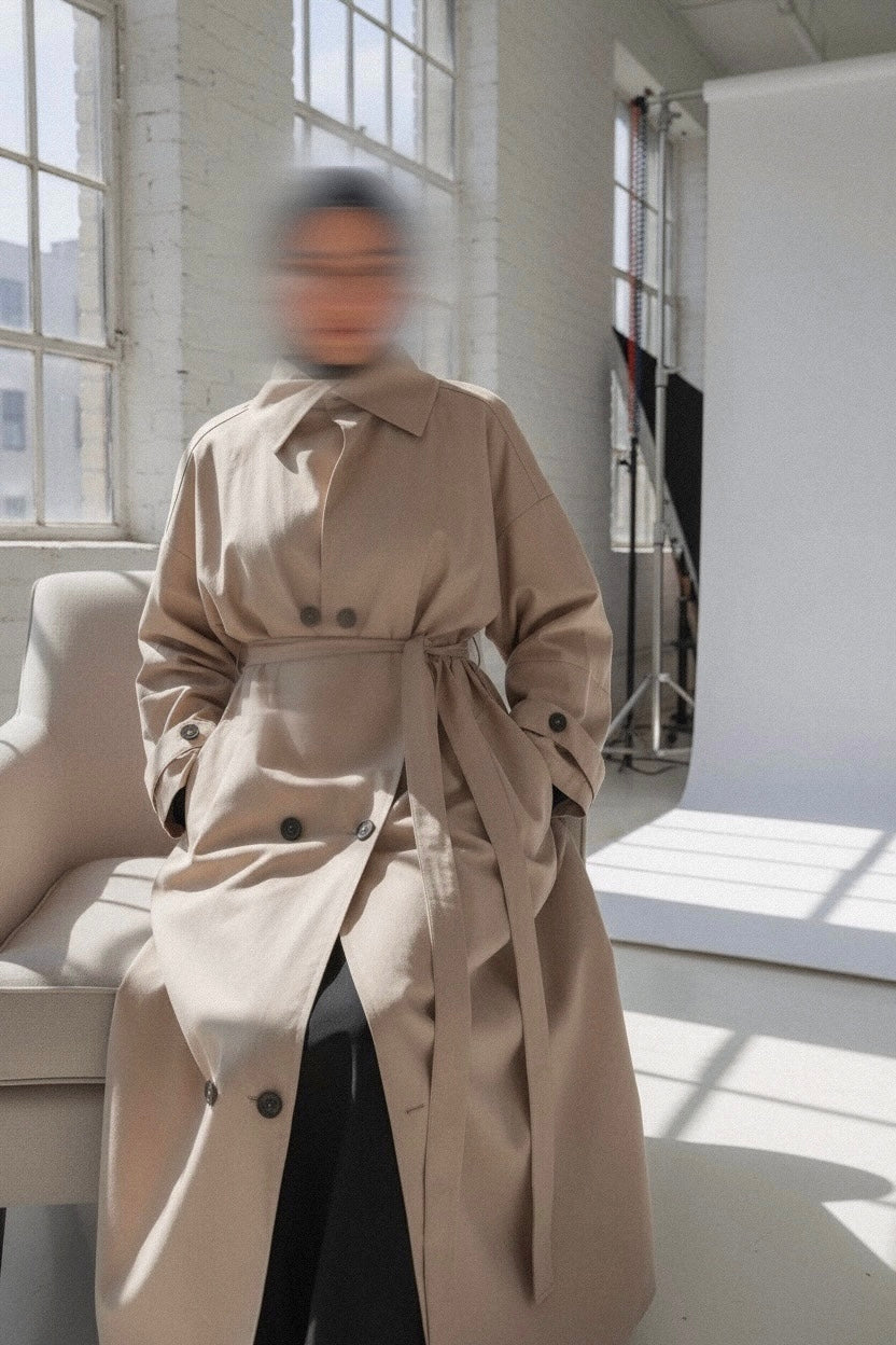 TRENCH LIGNE — COTTON PREMIUM CAFÉ