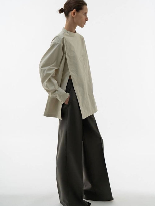 ASYMÉTRIQUE JUPE SET NAVY BLUE